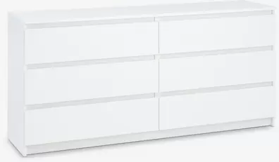 Cómoda TANGE 3+3 cajones blanco