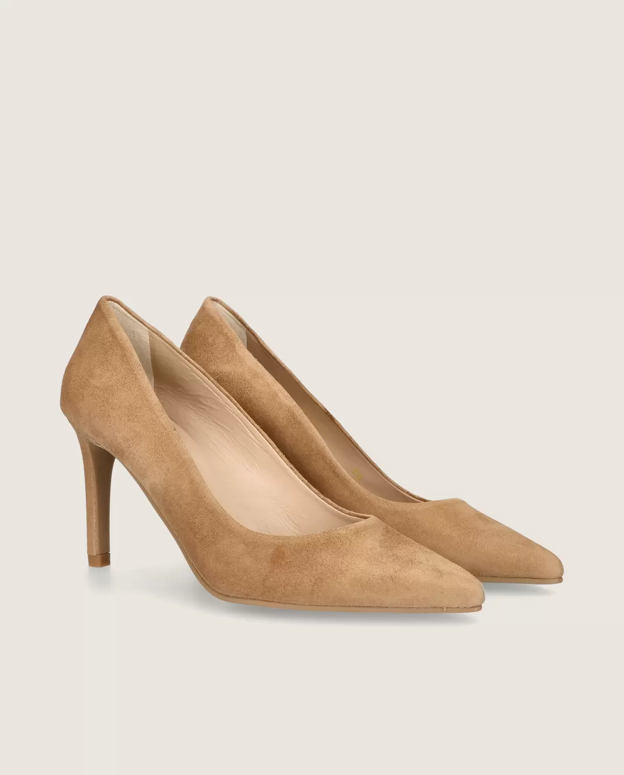Renata pump in soft tan suede
