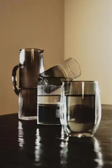 Vaso relieve borosilicato 485 ml