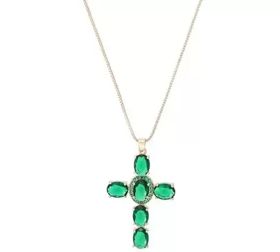 Kette - Emerald Cross