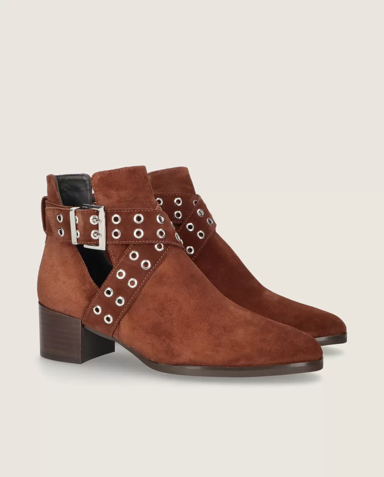 Sharon Brown Suede Ankle Boots
