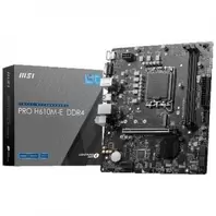 PLACA MSI PRO H610M-E MATX 1700 13º 2xDDR4 1xM.2 4xSATA 6xUSB
