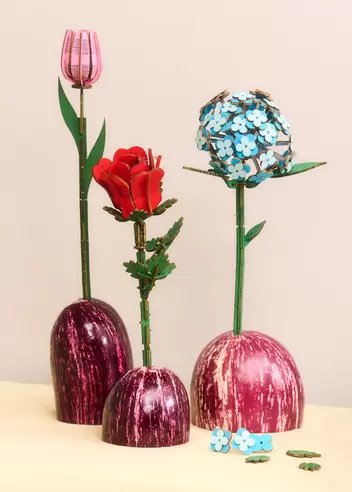 DIY ramo de madera - 3 piezas