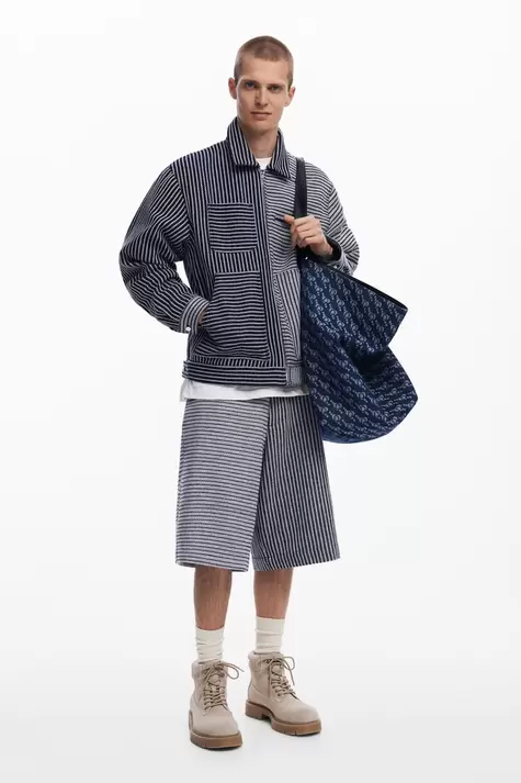 Chaqueta estructurada rayas