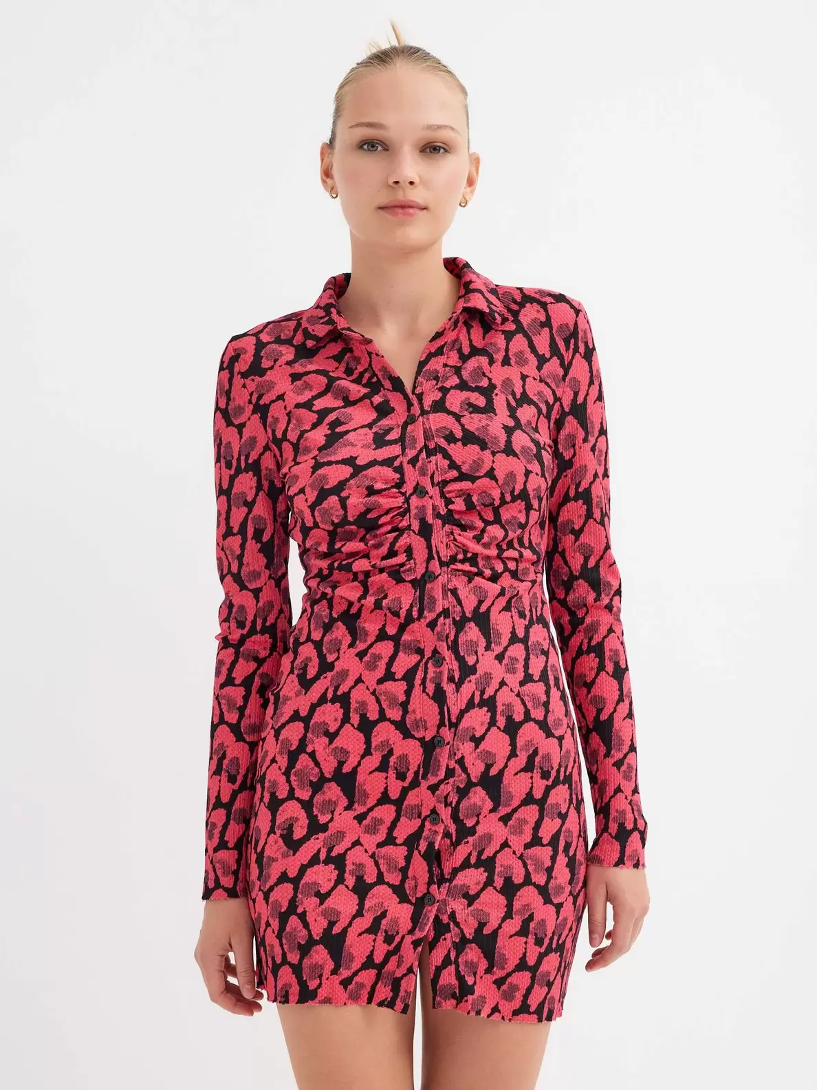 Vestido mini con textura