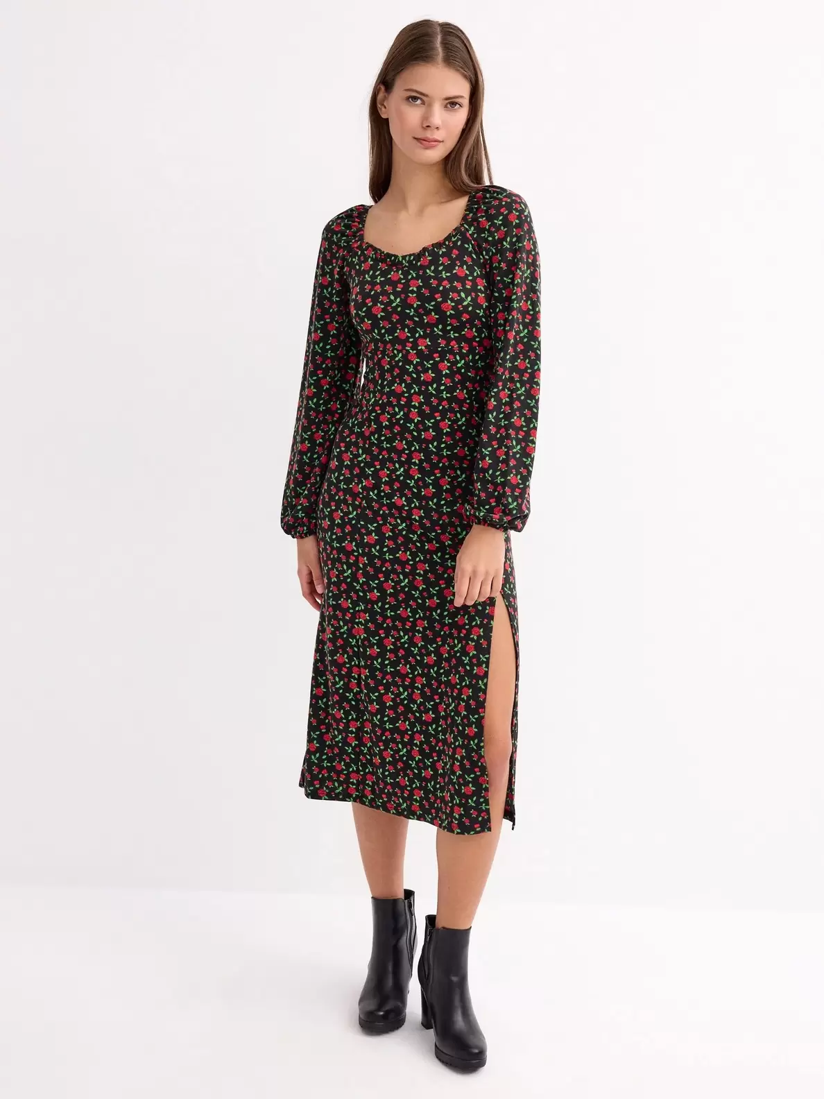 Vestido maxi escote corazón...