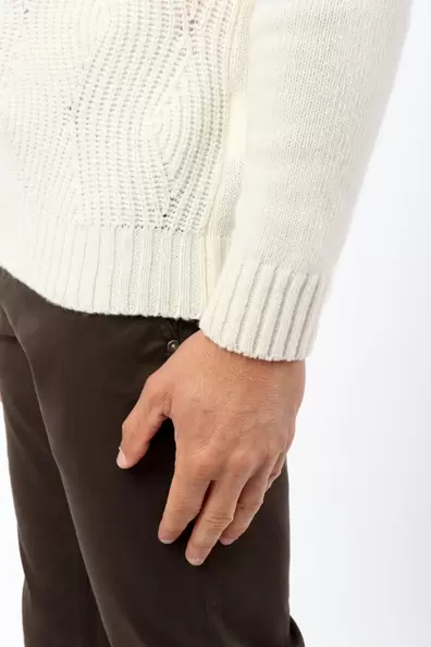 Roll Neck Jumper with Front Design