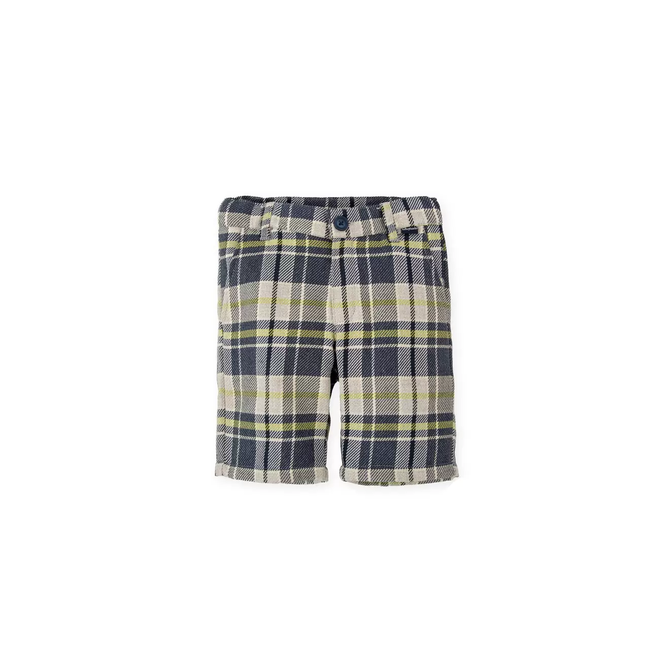PLAID FLANNEL BERMUDA SHORTS