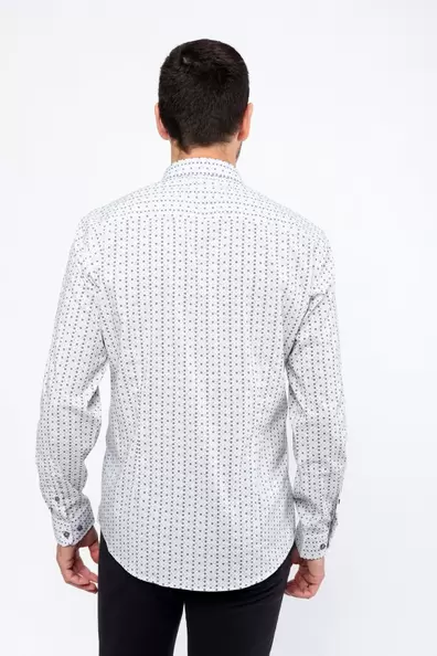 Printed Shirt, Slim Fit