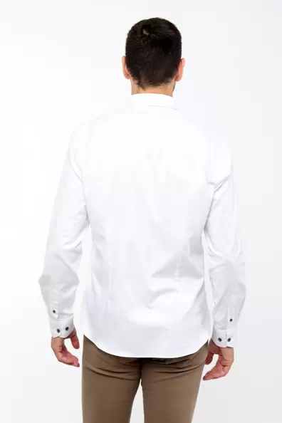 Slim Fit Shirt with Contrasts