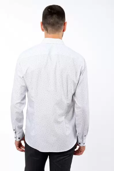 Slim Fit Striped Shirt with Details