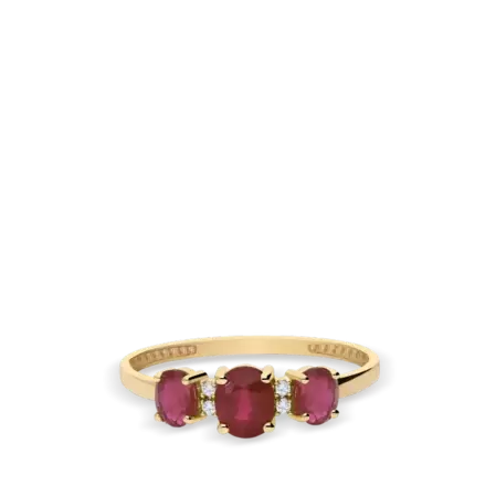 Anillo diamante natural 0.03 ct. oro 18 quilates MAGMA