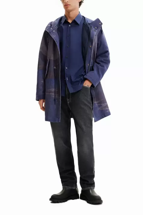 Parka acolchada desmontable