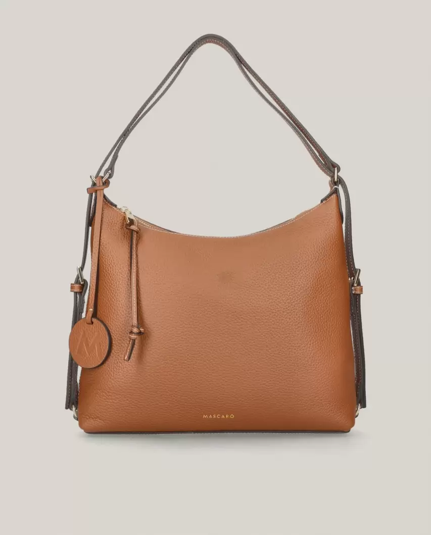 Backpack in brown leather