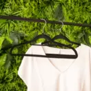 Juego de 5 perchas de terciopelo