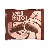 Barritas de barquillo Total Choc Hacendado bañadas de chocolate con leche