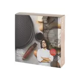 H&H 839306 Set molde redondo 26cm antiadherente + pincel silicona, sin BPA, lavavajillas