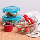 Caja redonda de vidrio hermético LOCK&GO