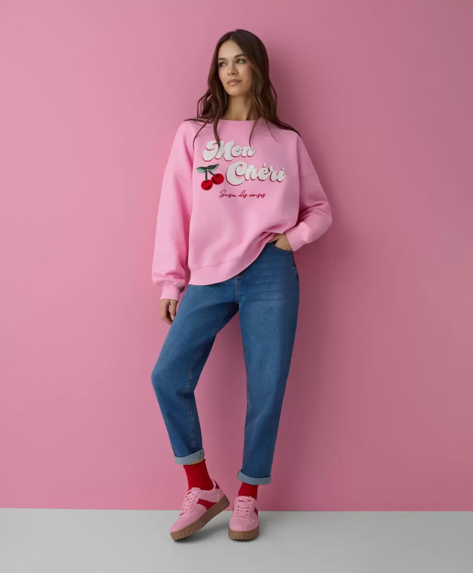 Sudadera con estampado de cerezas