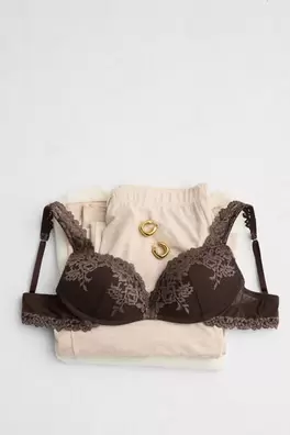 Sujetador Super Push-Up de Encaje Balconette Gioia...