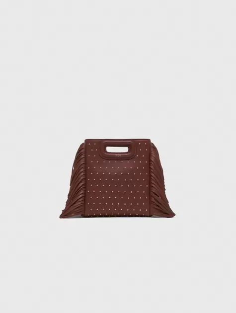 Bolso M mini de cuero y tachuelas