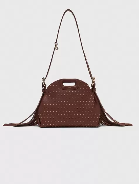 Bolso Miss M mini de cuero y tachas