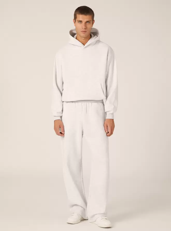 Sudadera con capucha y corte recto