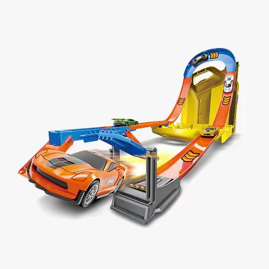 PLAY TOYZ PISTA ACROBÁCIAS GARRAFA CON 6 COCHES