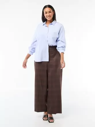 Pantalón ancho de cuadros