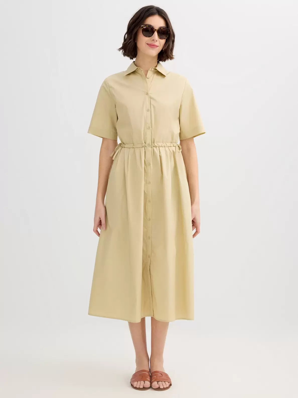 Vestido camisero midi