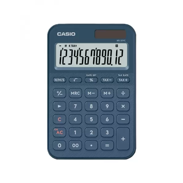 CASIO CALCULADORA SOBREMESA. 12 DÍGITOS. TAX /-. AZUL