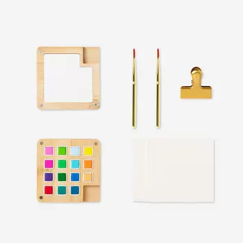 Mini kit de viaje para acuarelas