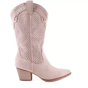 BOTA COWBOY CALADA BEIGE 20189