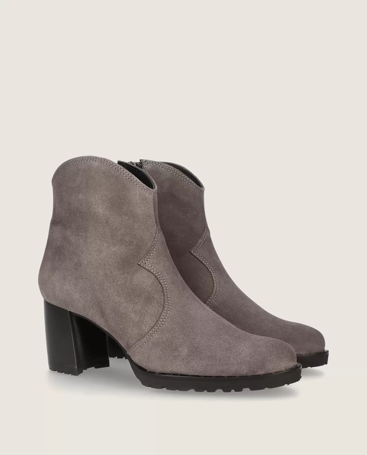 Palermo Grey Suede Ankle Boots