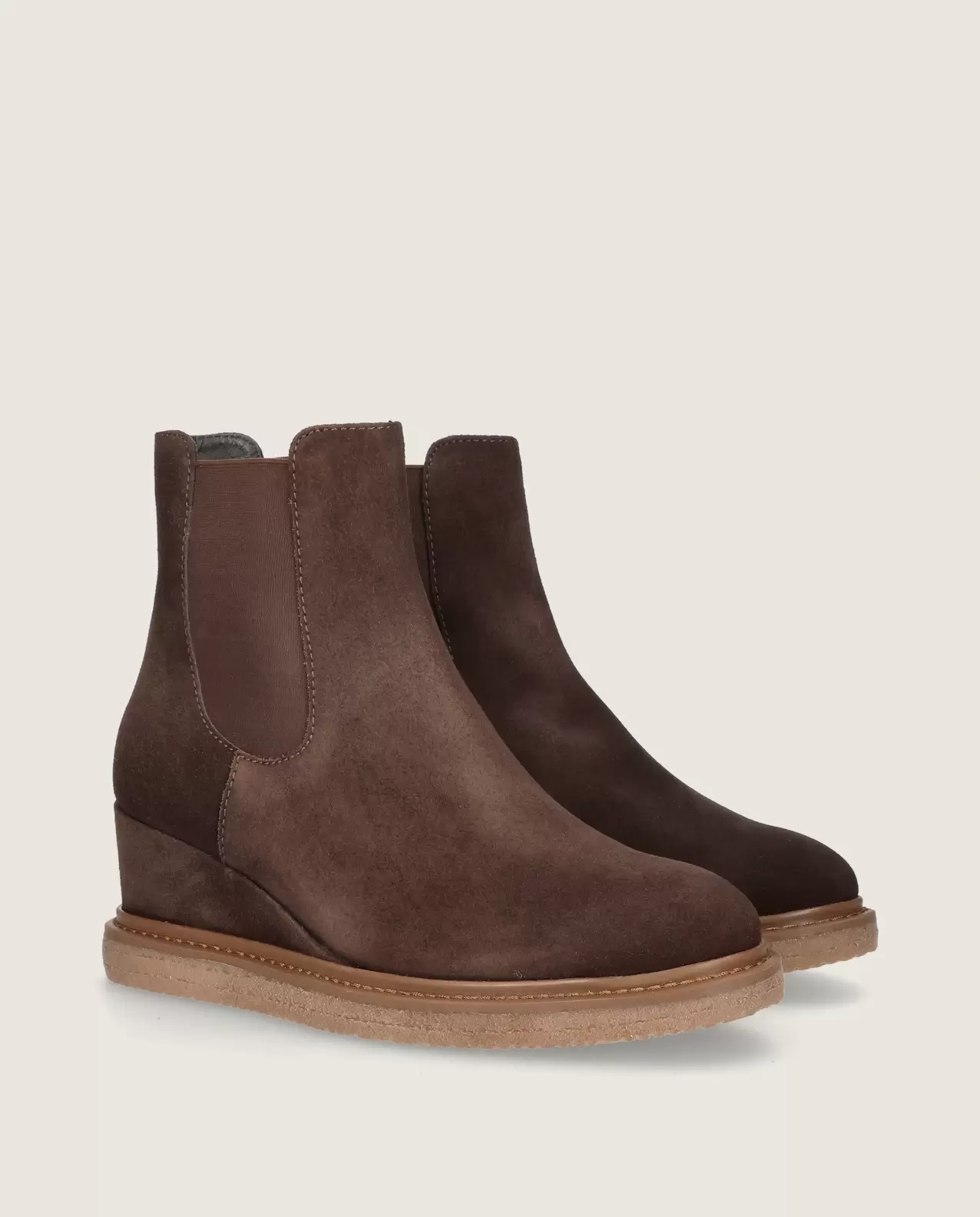 VANIA Brown Suede Ankle Boots