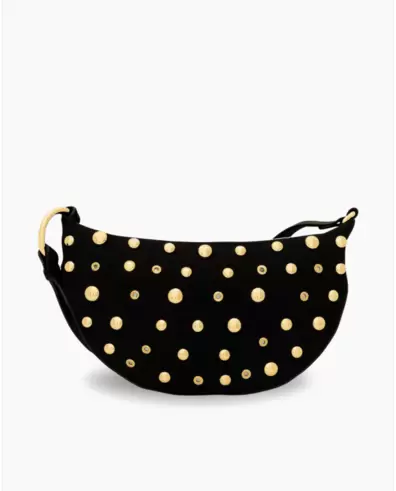 BANDOLERA BOLAS ULTRASUEDE NEGRO