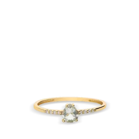 Anillo diamante natural 0.03 ct. oro 18 quilates