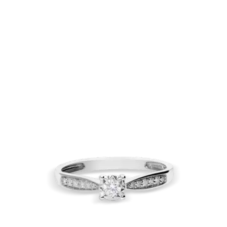 Anillo diamante natural 0.01 ct. oro 18 quilates COMET