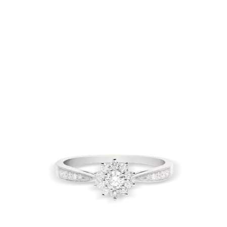 Anillo diamante natural 0.11 ct. oro 18 quilates