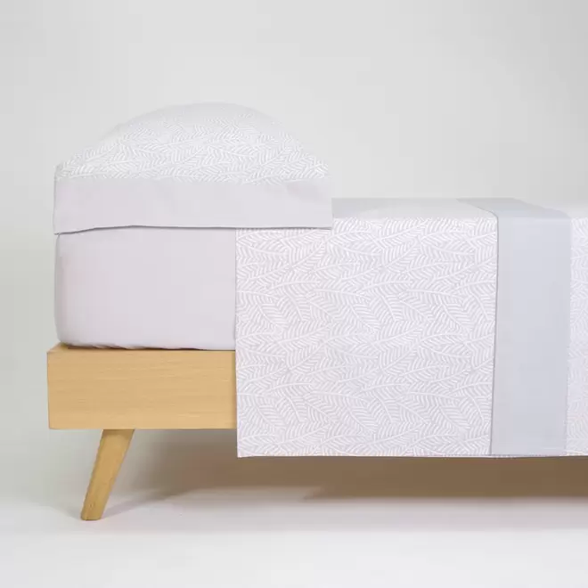 Juego de sábanas bruna gris