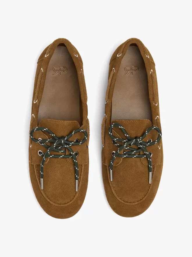 Mocasines de piel con doble cordón