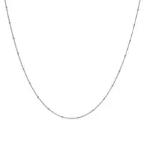 Collar con cadena de bolitas 38 cm en acero