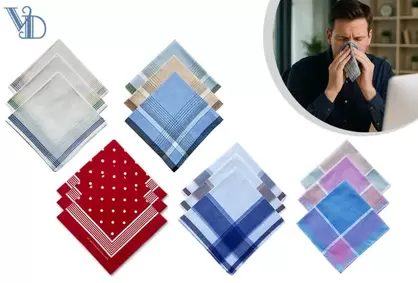 12 pañuelos de algodón