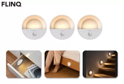 Juego de 3 lámparas inalámbricas con sensor