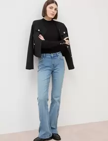 Jeans bootcut bleu femme