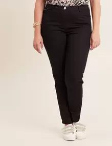 Jean magique L'Unique coupe ajustée noir femme