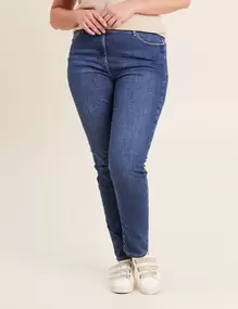 Jean magique L'Unique coupe ajustée denim double stone femme