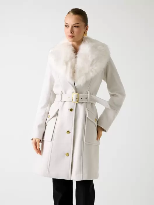 Abrigo midi de mezcla de lana Marciano