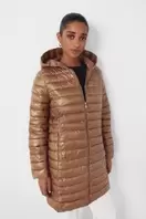 Abrigo largo acolchado