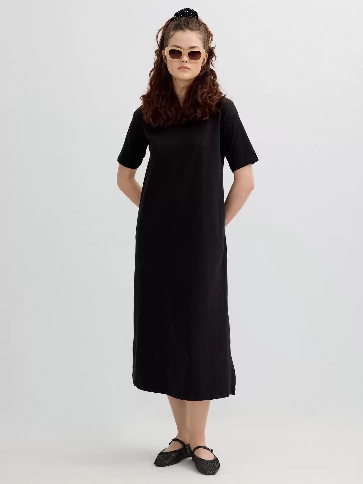 Vestido maxi básico cuello...